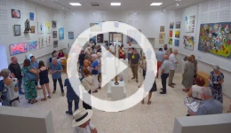 Clip vidéo de l'inauguration de l’exposition l’Art s’affiche à Dourgne édition 2024